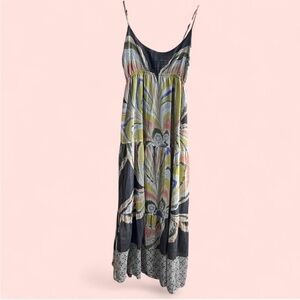 Anthropologie Postella 100% Silk Maxi Dress (Medium)